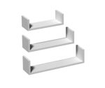 Seinariiulite komplekt FUS1 valge (U-tüüpi) 420/340/260 mm DOMAX - Pilt 6