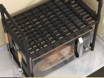 Kitchen Microwave Rack, 2-Tier, Black - Image 4