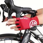 Fingerless Cycling Gloves XXL, Red - Image 4