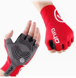 Fingerless Cycling Gloves S, Red - Image 6