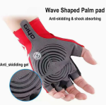 Fingerless Cycling Gloves S, Red - Image 5