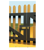 Tower Bolt WRG120 120x60x1,3 mm with Wooden Handle - Image 3