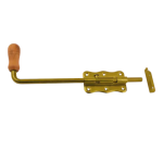 Tower Bolt WRG120 120x60x1,3 mm with Wooden Handle