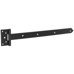 Gate hinge ZB200C 200x45x90x3,0 mm black DOMAX