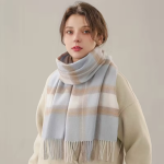 Fashionable plaid scarf, unisex - Image 2