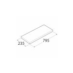 Floating Shelf FS 795x235 mm Black DOMAX - Image 2