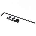 Gate Bolt WOT450 450x41x2,5 mm, Black - Image 2