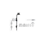 Gate Bolt WOT450 450x41x2,5 mm, Black - Image 3