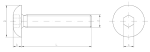 M6x40 button head socket screw, 10 pcs/pack - Image 3