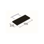 Floating Shelf FS 595×235 mm Black DOMAX - Image 2